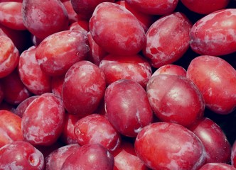pink greengages plums