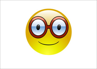 Aqua Emoticons - Glasses