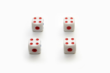 Four on dices
