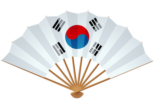 Eventail de Corée du sud (détouré)