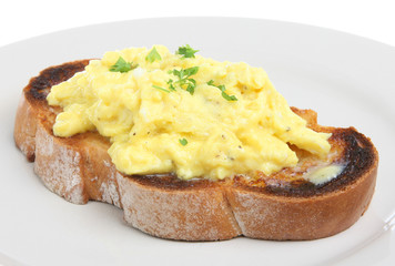Scrambled Eggs on Toast