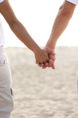 Holding Hands at the Beach