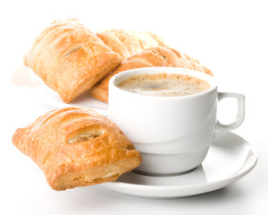 Pie and cup of coffee