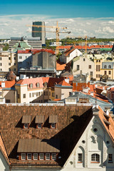 Obraz premium Sight of Tallinn from town hall tower
