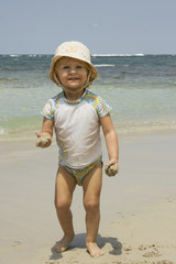 Toddler on the Beach