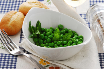 Piselli profumati alla menta - Contorni