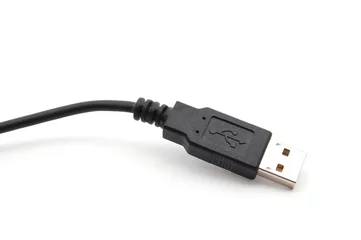 Fotobehang USB plug isolated on white backround © gunnar3000