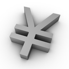Obraz premium renminbi yen 3d symbol