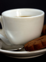 caffè espresso e biscotti