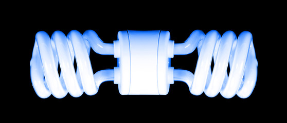 Compact fluorescent efficient power saving light bulb