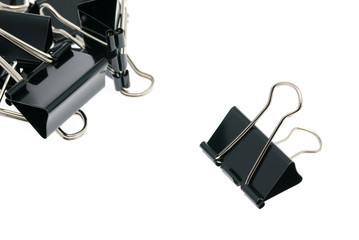 isolated binder clips