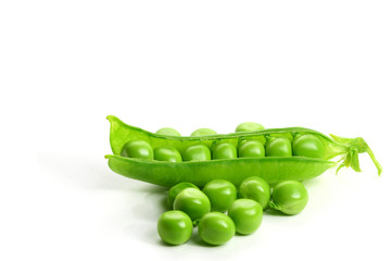 isolated peas