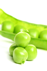 isolated peas