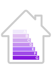 Etiquette bilan carbone du batiment (détouré)