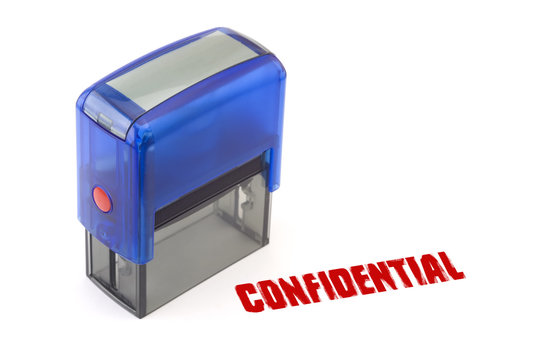 Confidential stamp