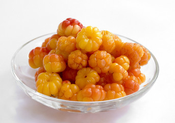 cloudberries in a plate