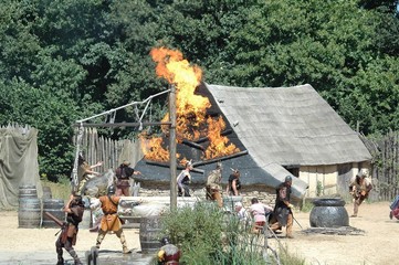 feu au village