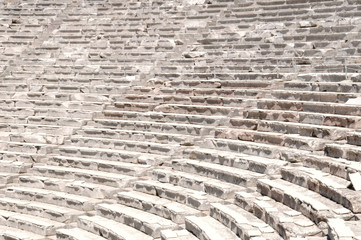 the ancient theatre in Epidaurus, Greece