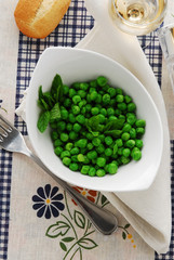 Piselli profumati alla menta - Contorno