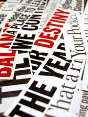 Stickers pour porte Journaux Nouveaux titres de journaux