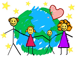 My Family (Child's Drawing)