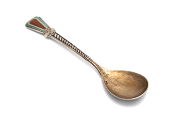 Old and silver teaspoon