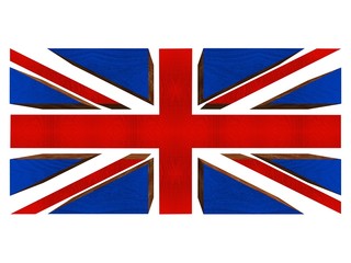 3D model of UK flag