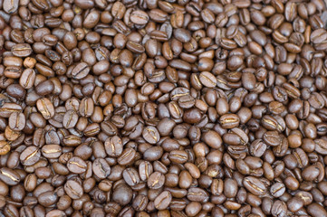 Coffee beans background