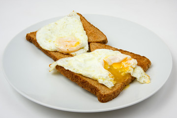 Fried Eggs on Toast