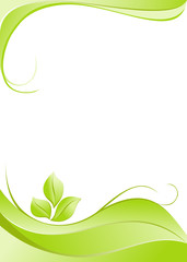 Abstract floral elegance background