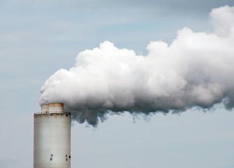 Smoke Billowing out of a Smoke Stack