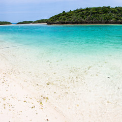 Blue clear waters of Okinawa