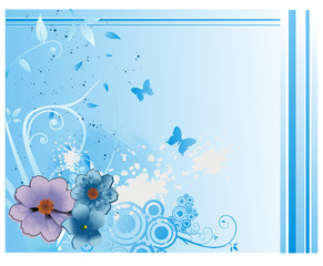 flower vector composition