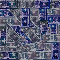 American Dollars inverted colour background