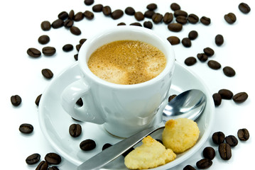 espresso mit butterkeks
