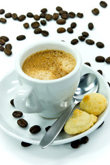 espresso mit butterkeks