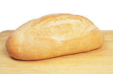Bloomer loaf on board