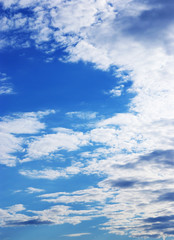 Blue sky and clouds