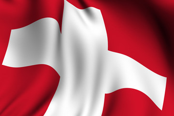 Rendered Swiss Flag