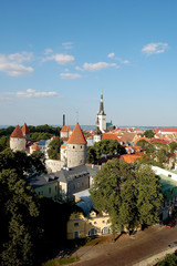 Fototapeta na wymiar Estonie Tallinn panorama