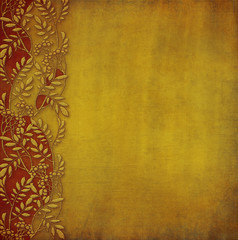 background with golden ornament