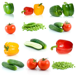 Set of different vegetables