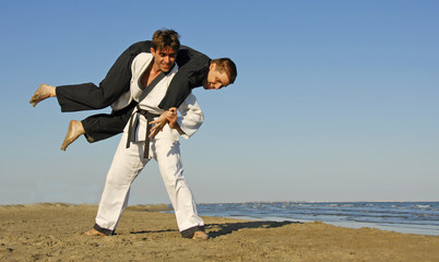 apkido sur la plage
