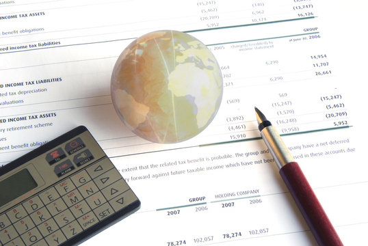 Globe on the office table