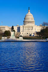 Capitol Building with clear blue sky, Washington DC, USA