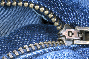 Blue jeans zipper © Nataraj