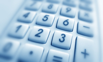 Close up of Calculator keypad