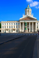 Fototapeta premium Equestrian statue of Godefoid de Bouillon
