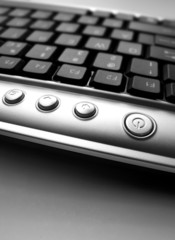 Close up of computer keyboard