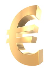 Obraz premium goldenes eurozeichen
